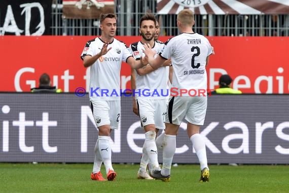 2. BL - 18/19 - SV Sandhausen vs. FC St. Pauli (© Fotostand / Loerz)